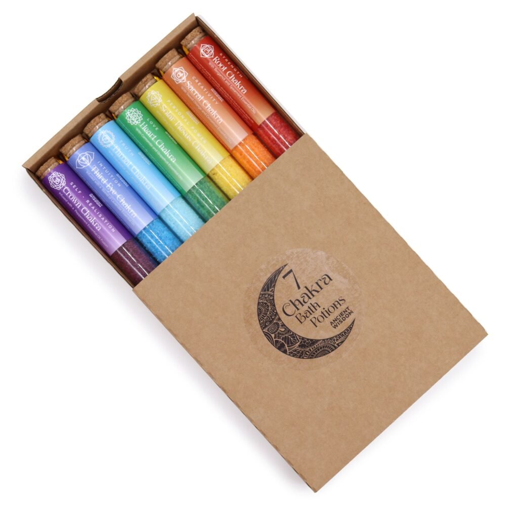 Pack Regalo 7 Viales de Sales de Baño "7 Chakras" - Edición Armonía Espiritual