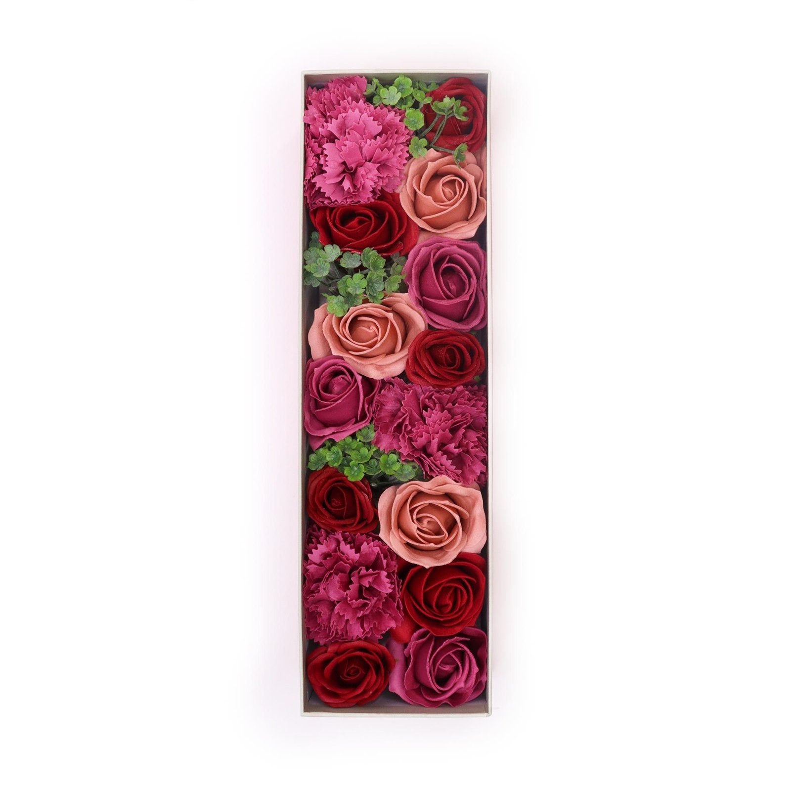 Cofre de Flores de Jabón "Rosas Vintage"