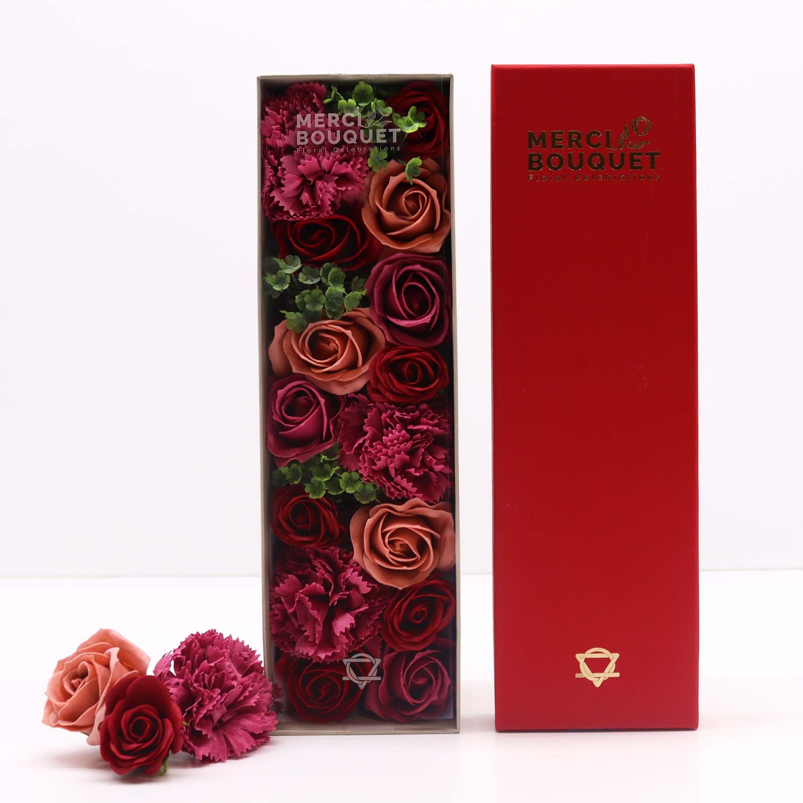 Cofre de Flores de Jabón "Rosas Vintage" - Imagen 4