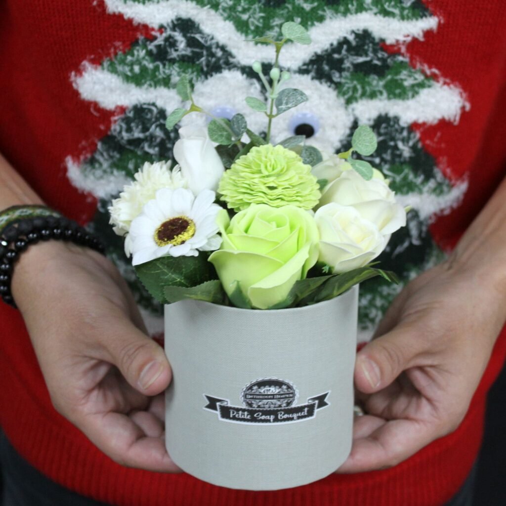 Maceta Petite de Flores de Jabón "Verde Menta & Lima"