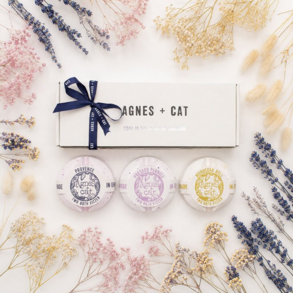 Set de Regalo Bombas de Baño "Jardín Secreto" - Agnes + Cat (3 ud / 6 usos)