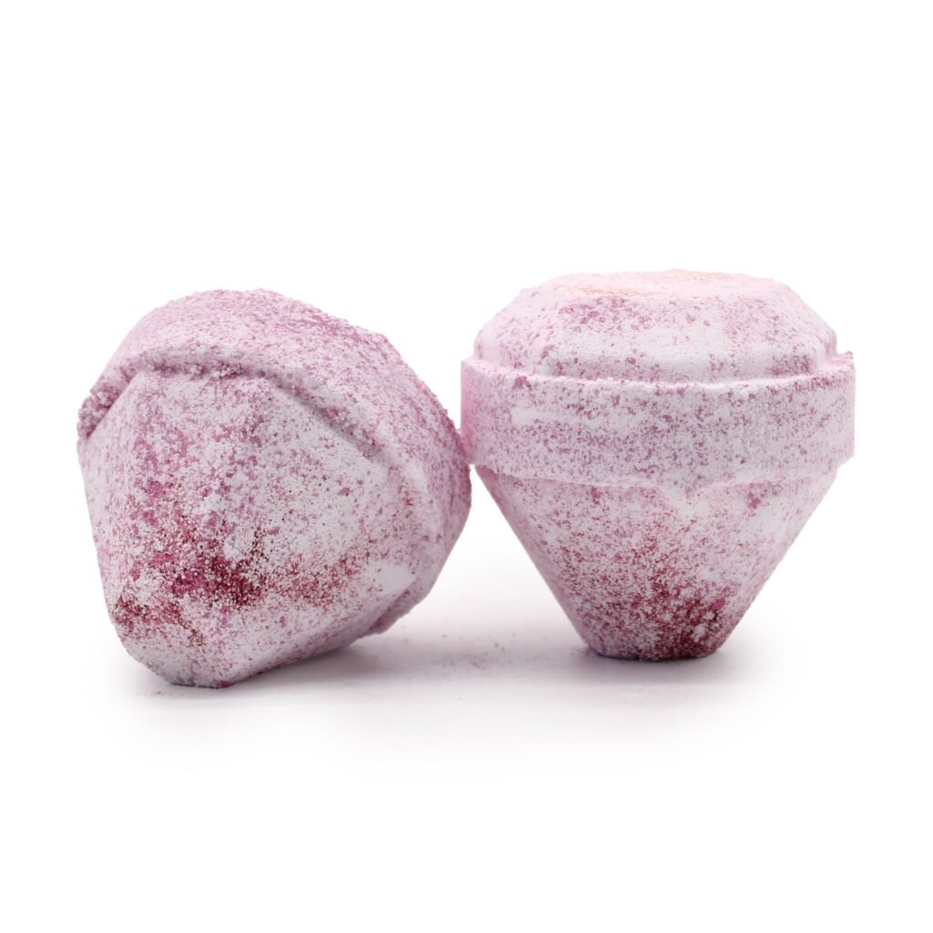 Bomba de Baño Piedra Preciosa - Cuarzo Rosa & Rubí (190 g)