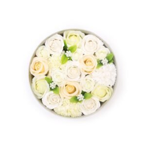 Sombrerera de Flores de Jabón "Bendiciones de Boda"