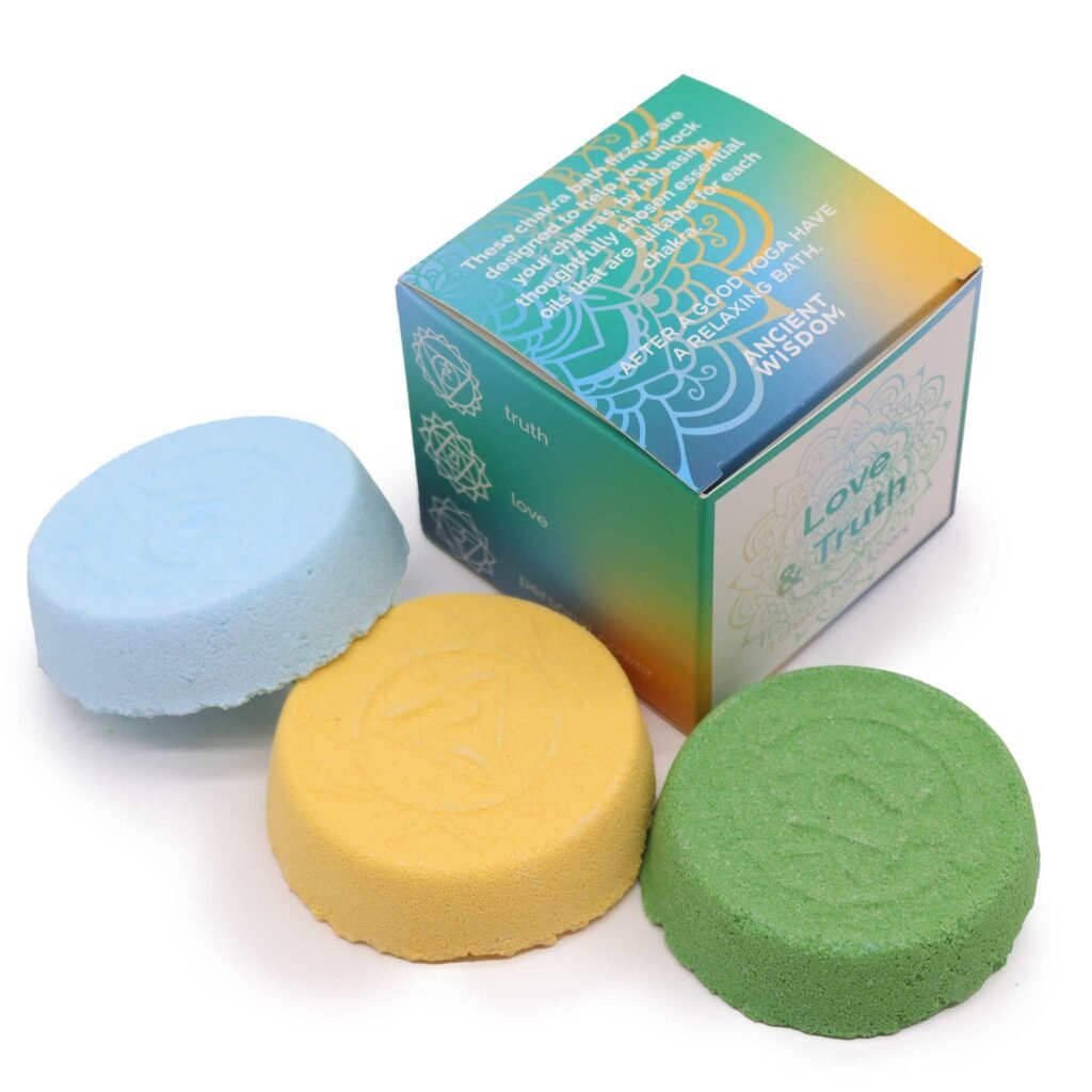 Pack Bombas de Baño Chakras - Amor y Verdad (3 ud)