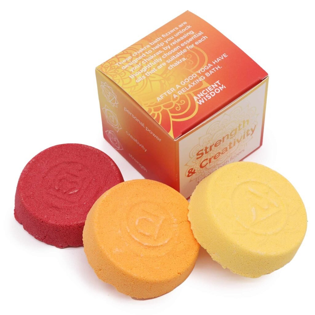 Pack Bombas de Baño Chakras - Fuerza y Creatividad (3 ud)